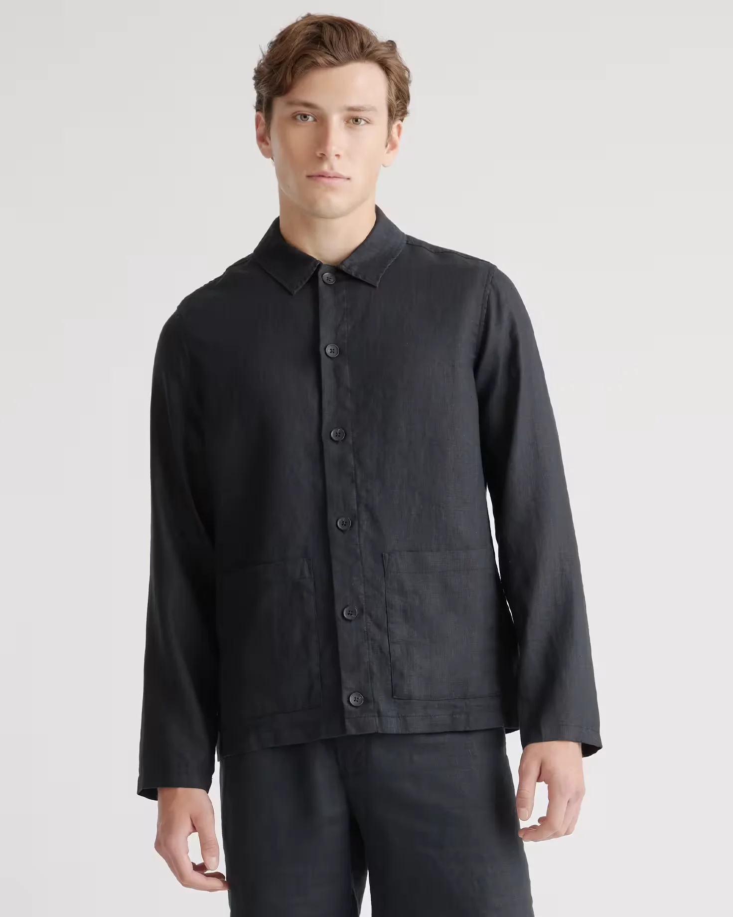 100% European Linen Chore Jacket