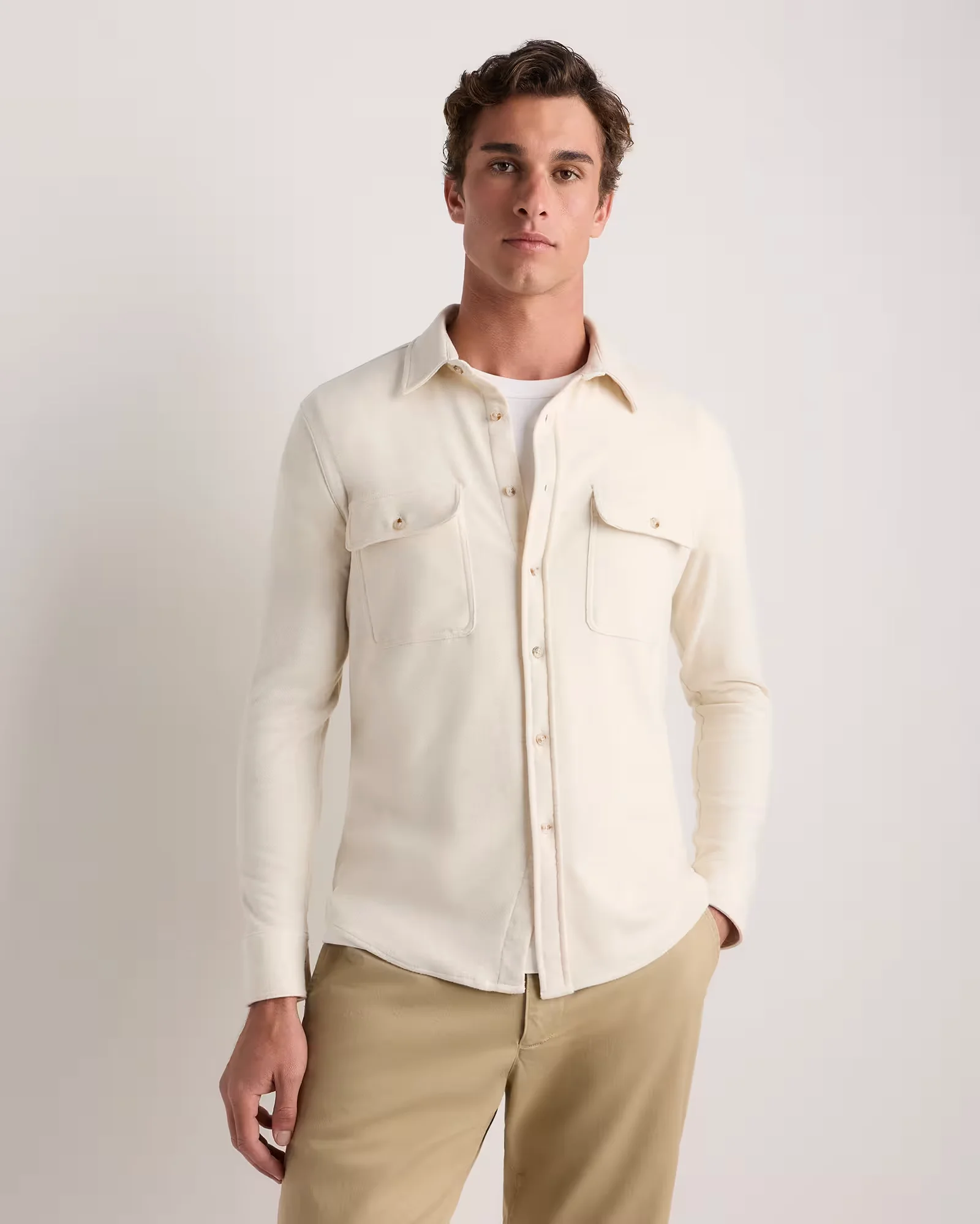 Stretch Sweater Fleece Shirt
