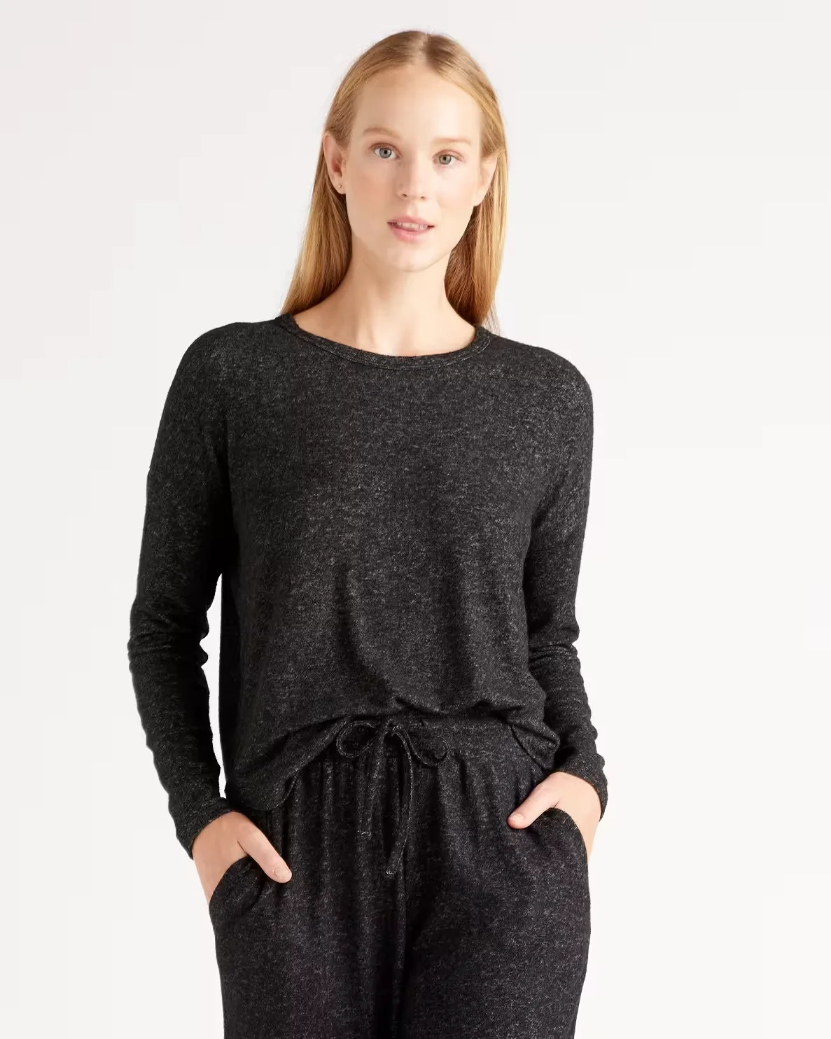 Brushed Long Sleeve Lounge Tee
