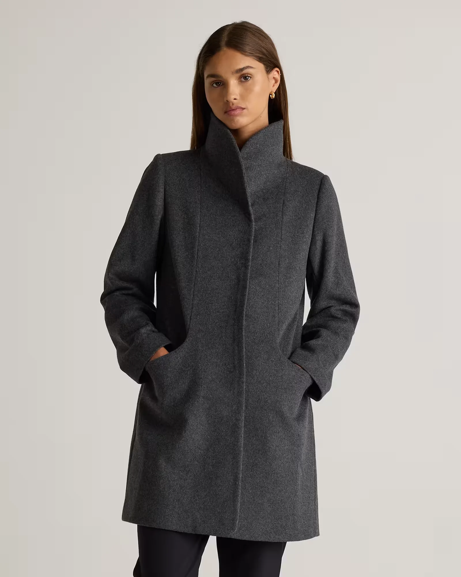 Italian Wool Cocoon Coat